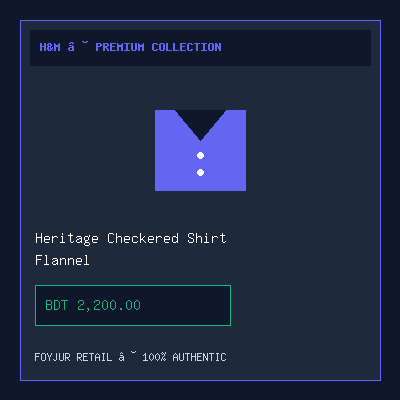 Heritage Checkered Flannel Shirt