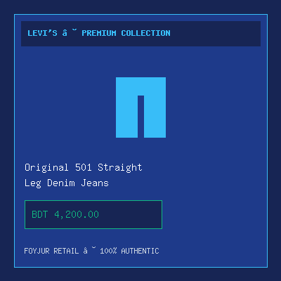 Original 501 Straight Leg Denim Jeans