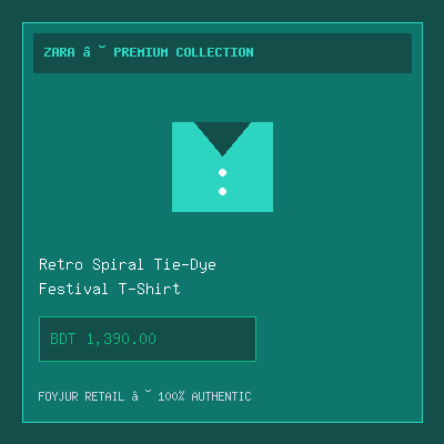 Retro Spiral Tie-Dye Festival T-Shirt